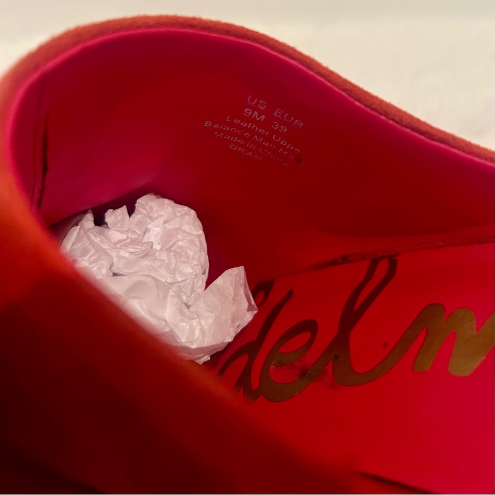 Sam Edelman Red Suede Mules - Picture 9 of 10
